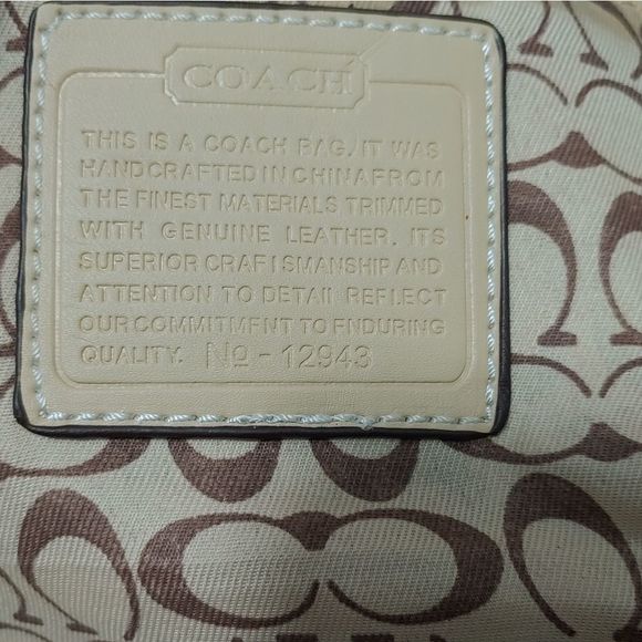 COACH ASHLEY FABRIC HORSE SATCHEL BAG - Picture 9 of 13